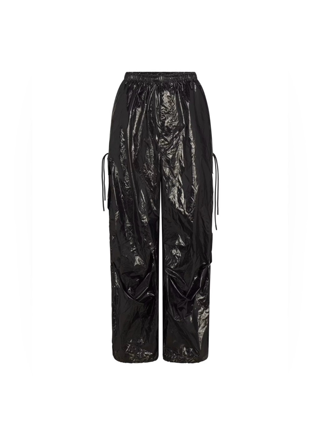 Nike Skims Shiny Nylon Cargo Pants - Size M- Obsidian-Nwt